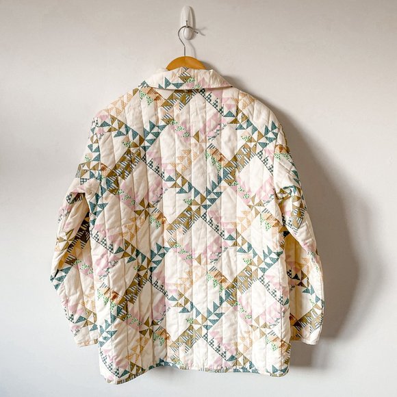 Universal Thread Quilted Patchwork Button Up Jacket Coat Sz S - Picture 7 of 12